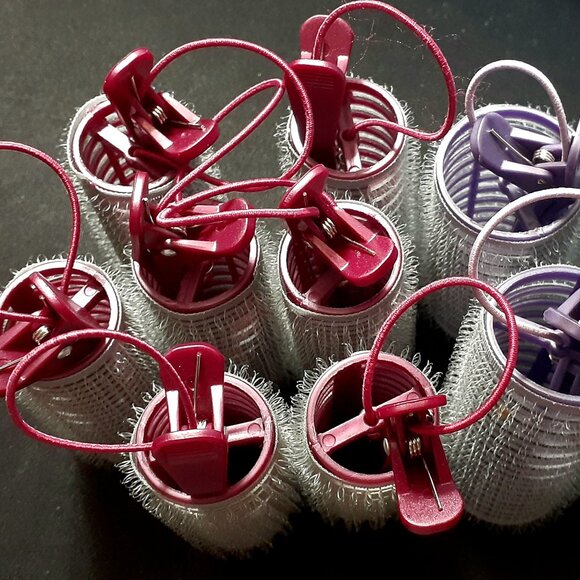 Vidal Sassoon VSP18613 Self-holding Sure Grip Rollers-Secure Hold Clip Lot of 9 - Picture 1 of 4